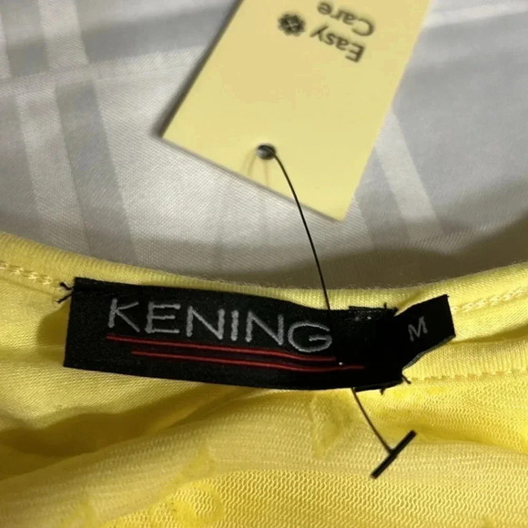 Y2K  vtg NWT top,women M, Layered sheer,overlay,floral yellow,fairy,feminine EC - Picture 6 of 16